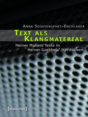 cover image of Text als Klangmaterial